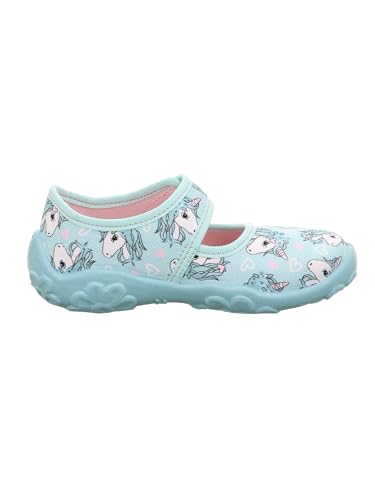 Detalle de Superfit BONNY Hellgrün/Mehrfarbig 7520 – Damen-Schuh aus strapazierfähigem Textil