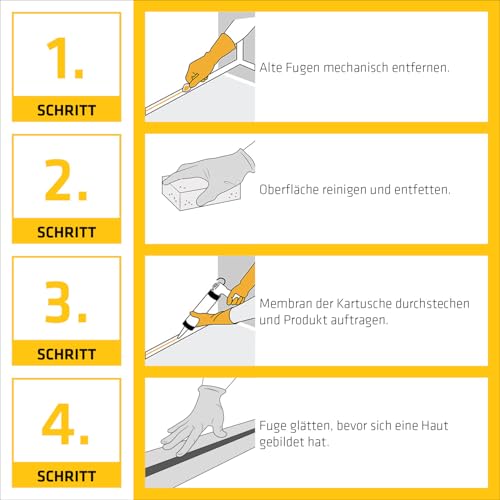 Thumbnail 3 de Sikaflex-522 Dichtstoff Grau 300 ml – wetterfest, UV-beständig, schimmelresistent