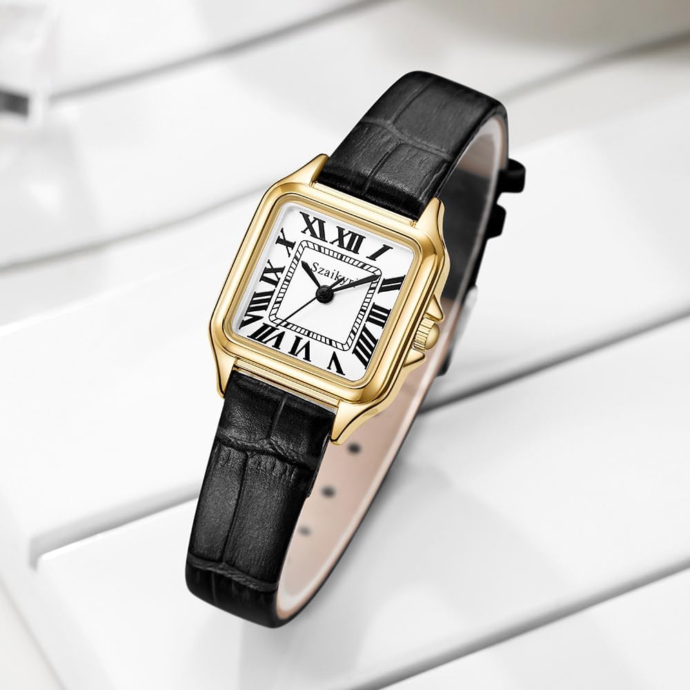 Detalle 2 de Szaikyri Quadrato Classico Orologio Donna con Cronografo e Numeri Romani