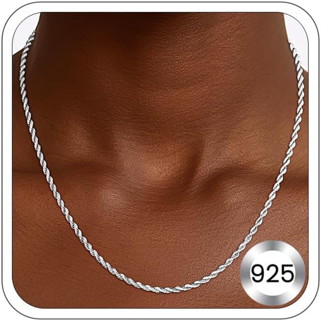 Detalle de Girluky Rope Chain Necklace, 2mm