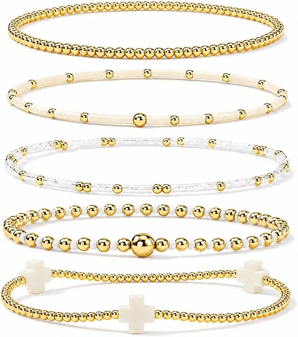 Detalle de EQUBIO Bracelet Set, 14K Gold-Plated