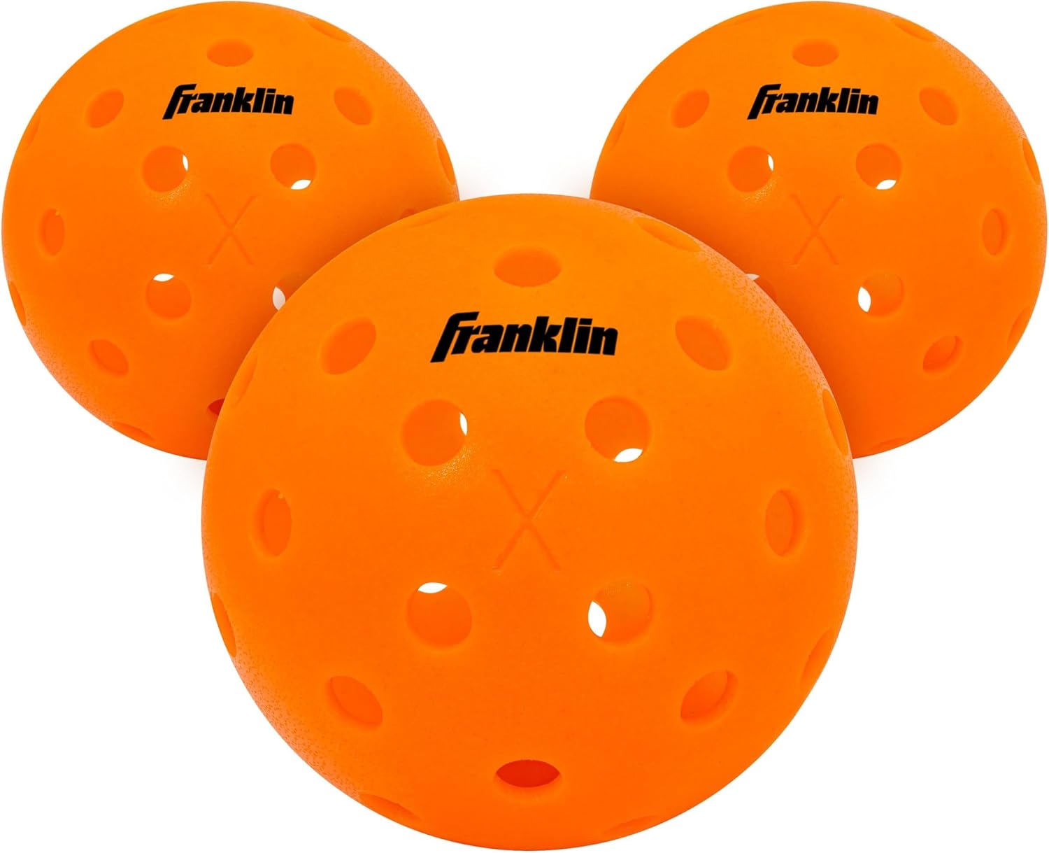 Detalle 2 de Franklin Sports Pickleball-x Performance 40 Outdoor Balls - Optic Yellow