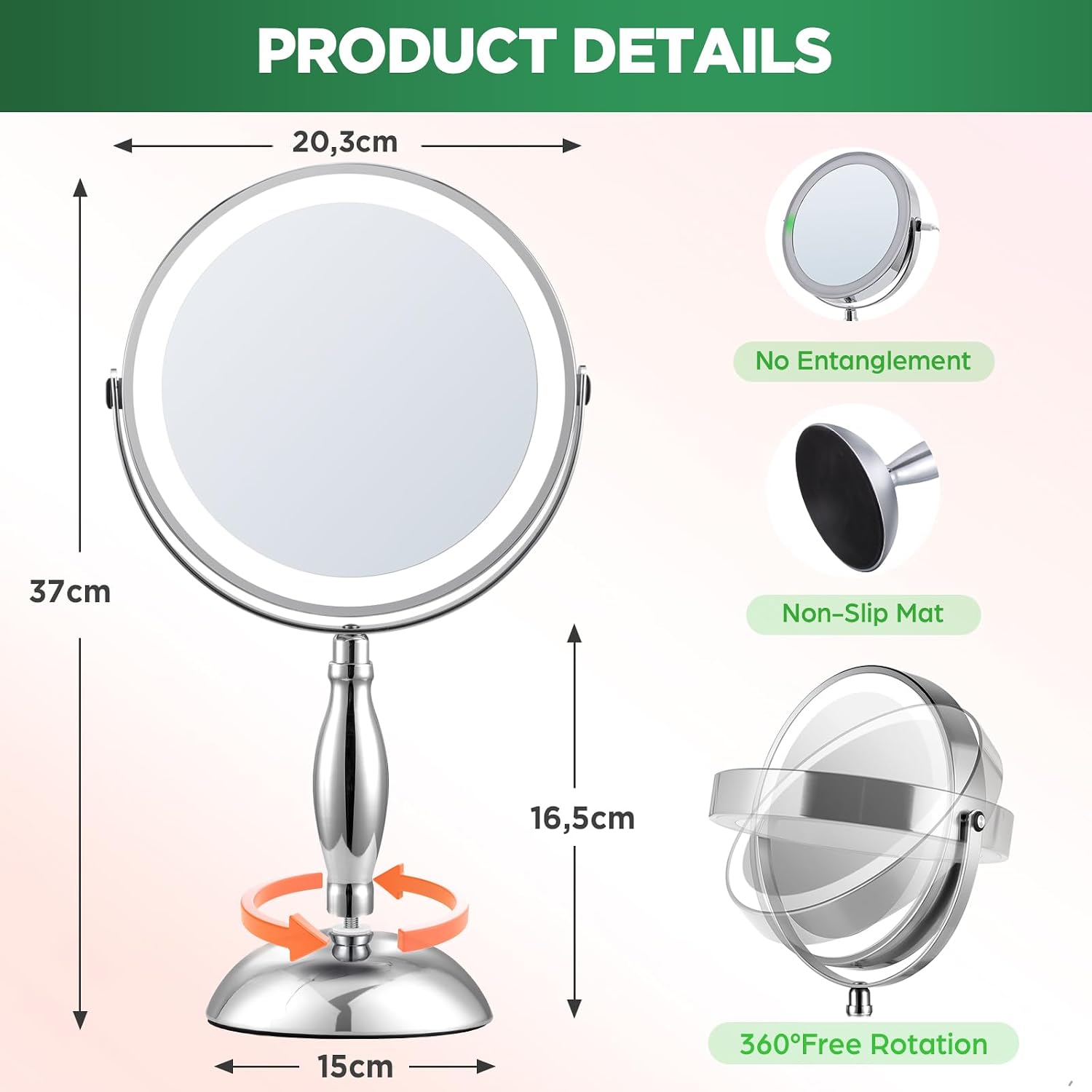 Thumbnail 6 de DASLAVA 30x Magnifying Mirror 5000mAh