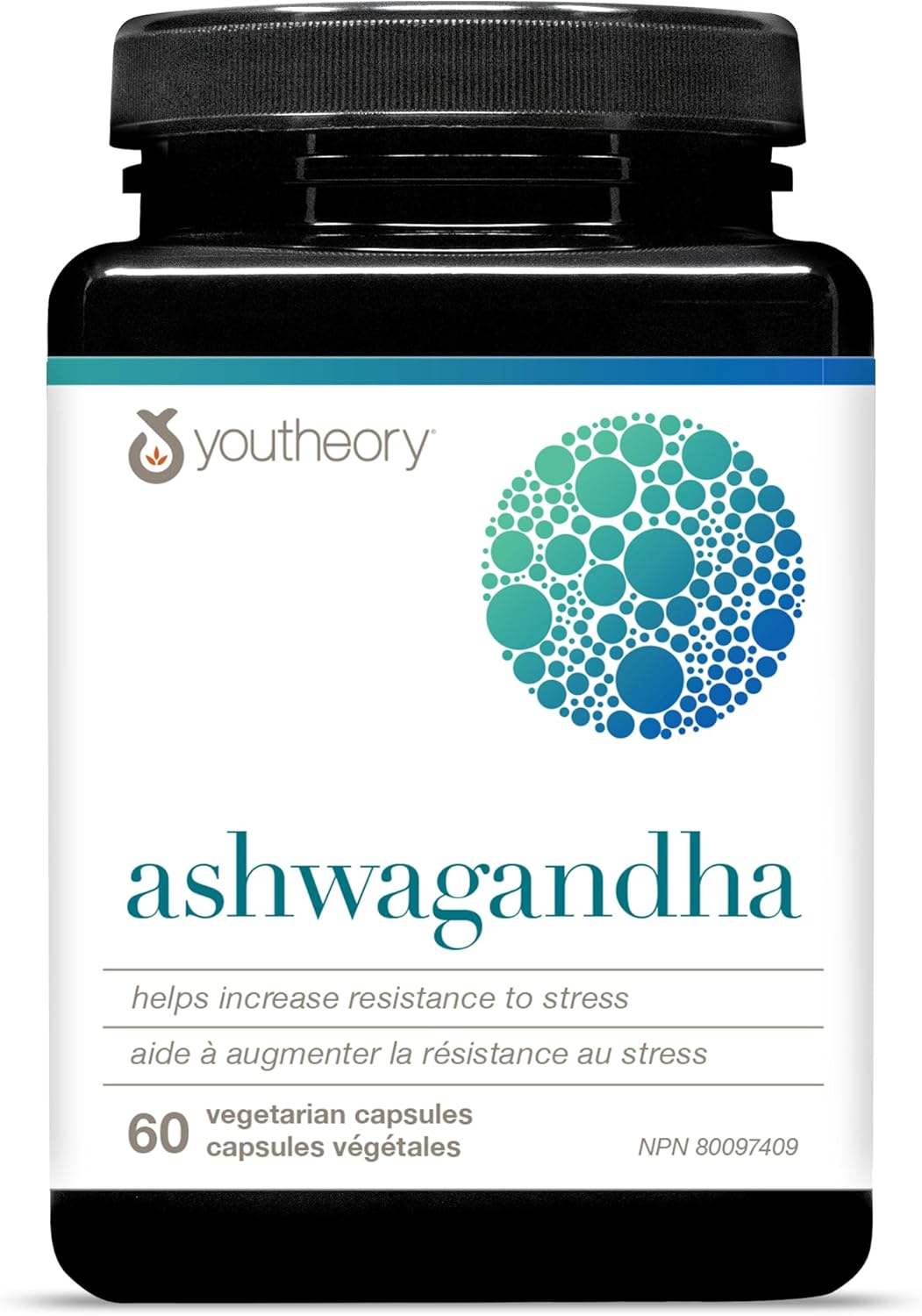 Detalle de Youtheory Ashwagandha Capsules, 7,200 mg Equivalent, KSM-66 and Ginger, 60 Count