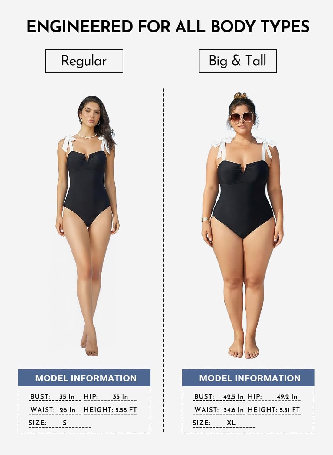 Thumbnail 5 de Aleumdr Women's One Piece Swimsuits with Tummy Control and V Neck Boho Details