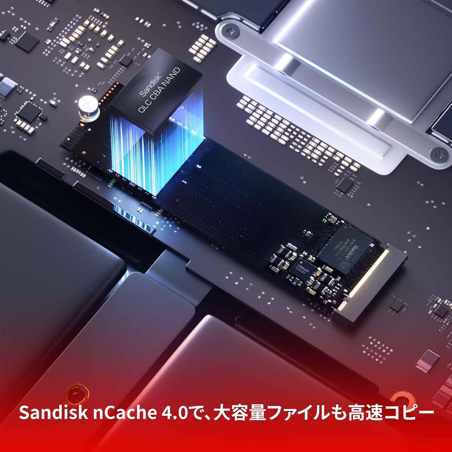 Detalle de Western Digital WD Blue SN5100 1TB NVMe SSD M.2 2280、PCIe Gen 4.0・読取最大7,100MB/秒