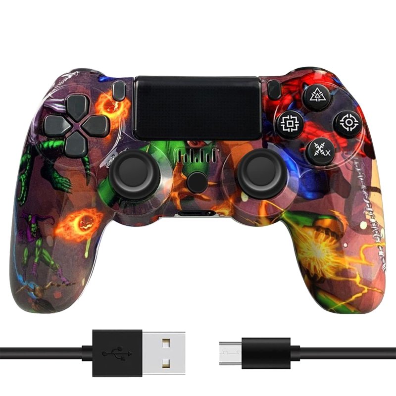 Detalle de Kinsi P4YXSB Gamepad para PS4 Hulk: mando inalámbrico con vibración y batería de 600 mAh