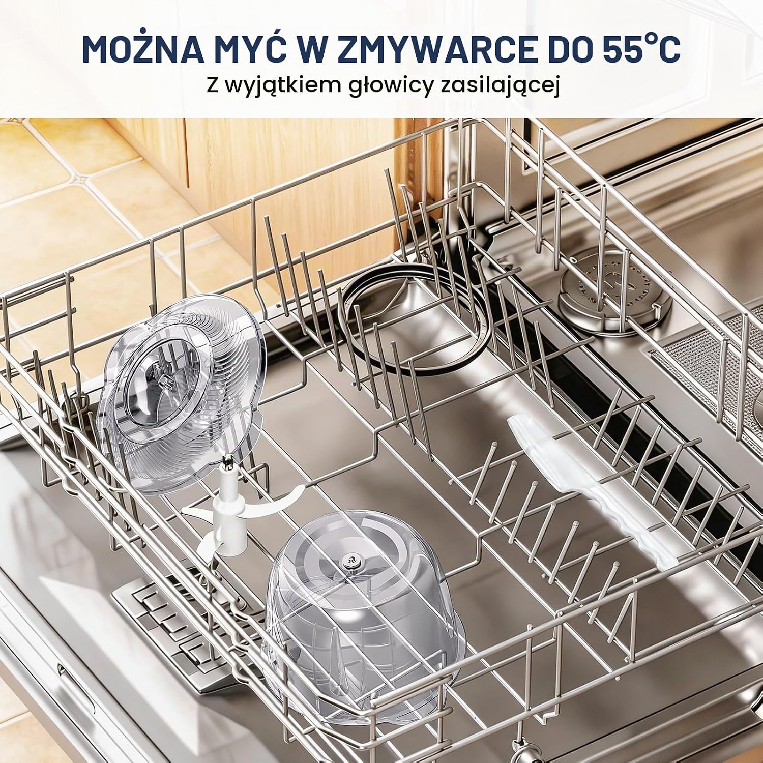 Thumbnail 6 de LINKChef LB7031 elektryczny rozdrabniacz 1,5 l, szklana misa, 2 prędkości