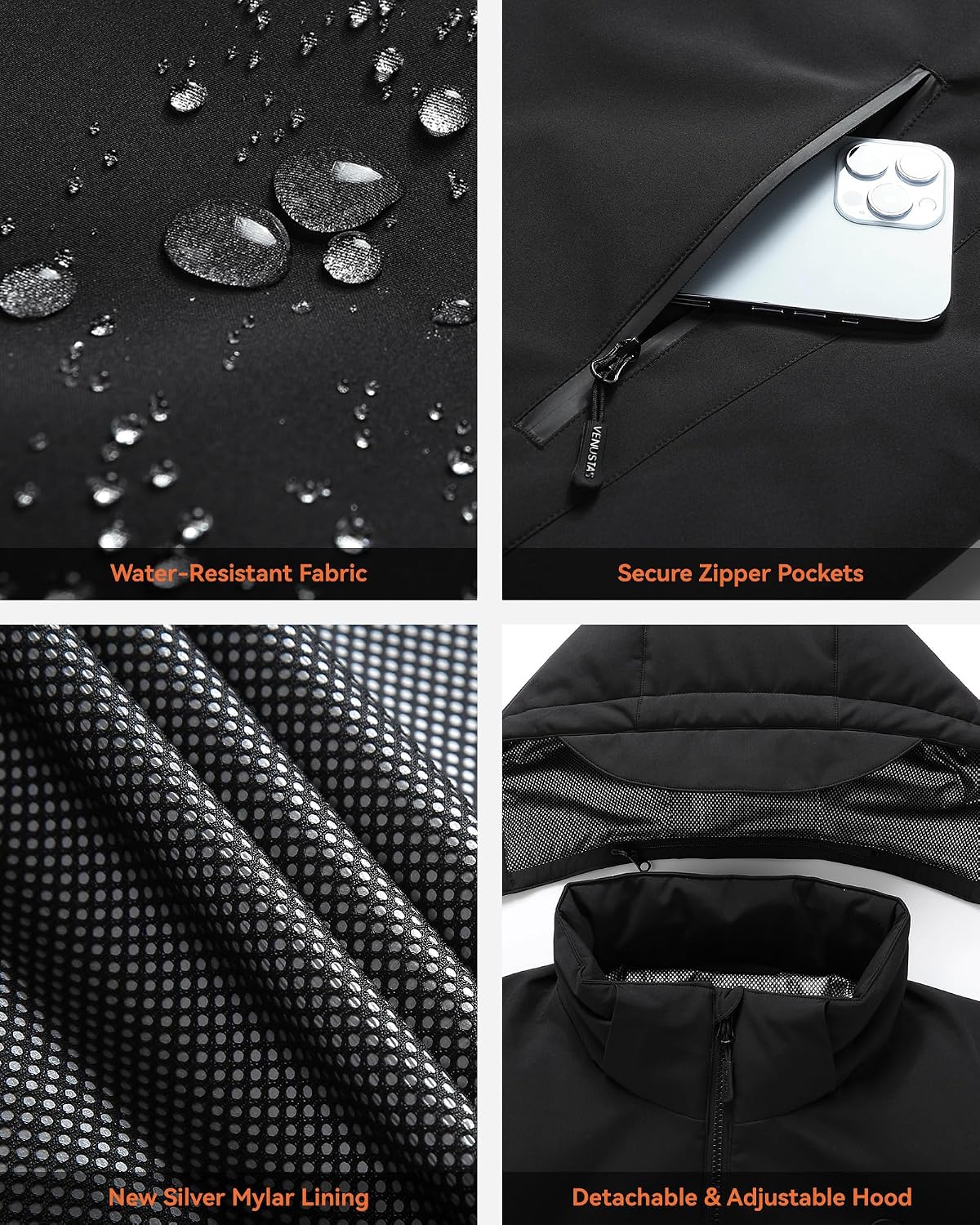 Detalle 2 de Venustas 2116a335-7361-4825-93b7-1760294bce16 Men's 12V Heated Softshell Jacket