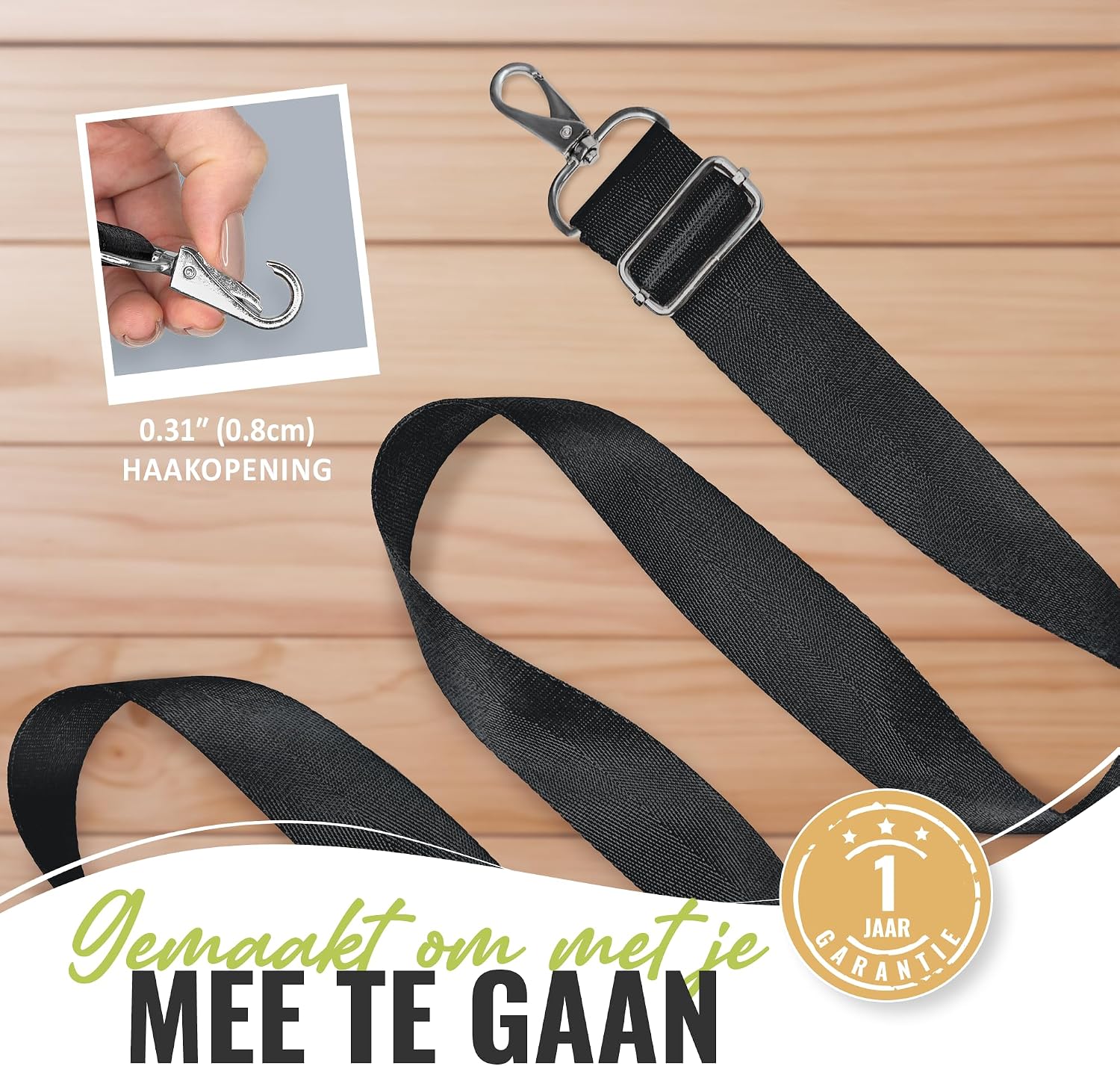 Thumbnail 5 de BOACAY brede vervangende schouderriem voor tassen, verstelbaar, nylon, 80–143 cm