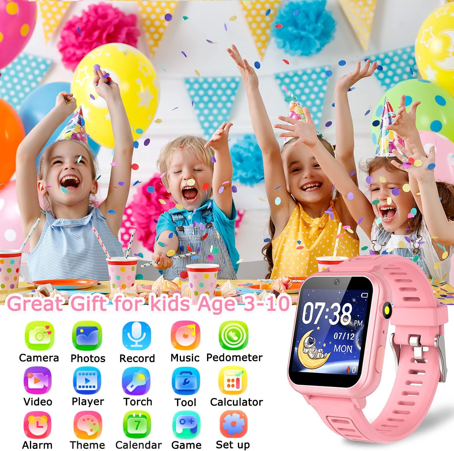 Thumbnail 6 de Cosjoype Kids Game Smart Watch for Girls Ages 6–12