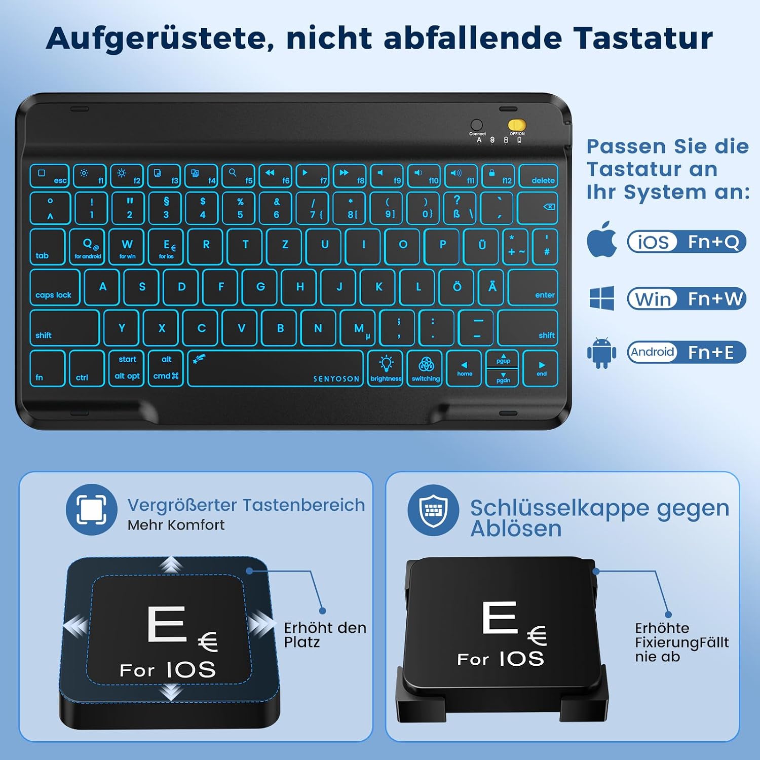Thumbnail 3 de OYEEICE Tastaturhülle für iPad A16 11 Gen