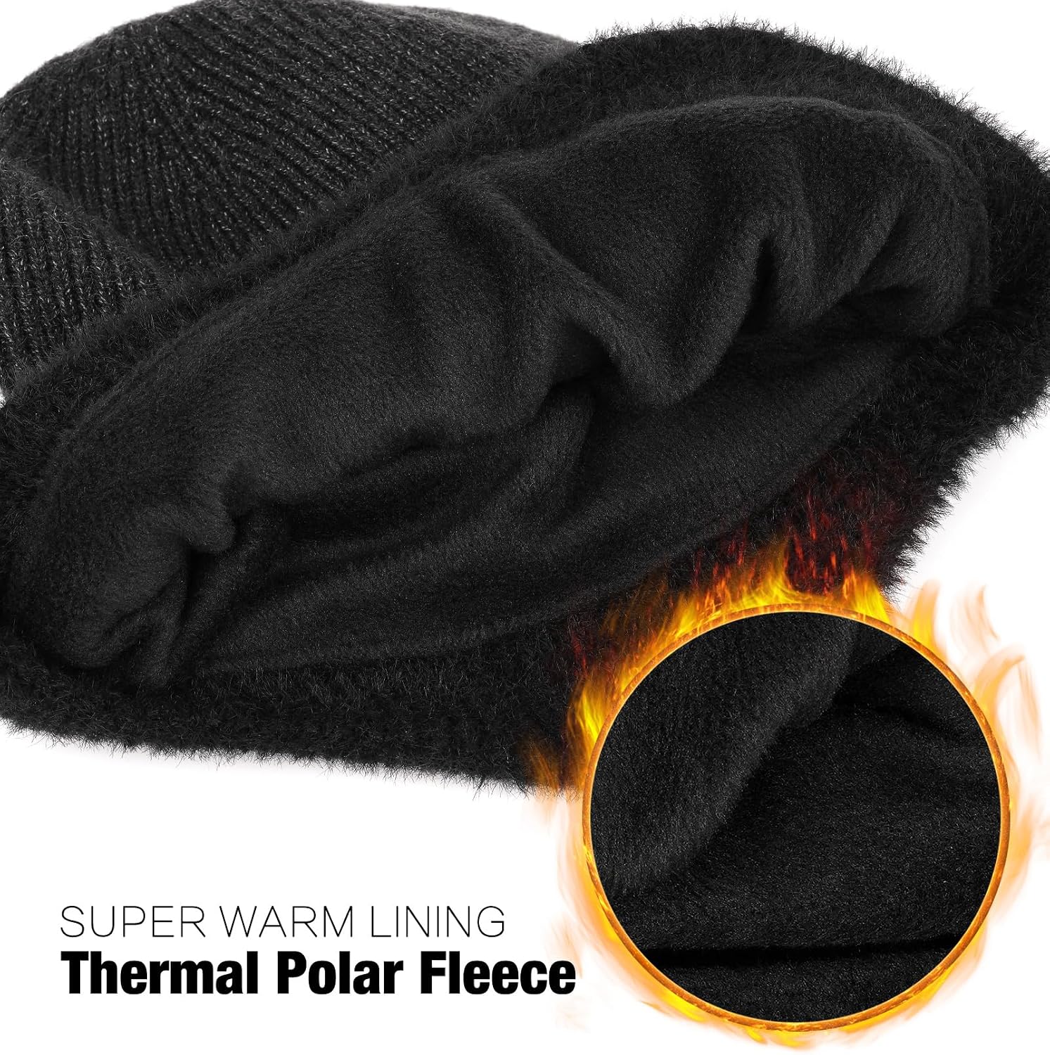Detalle 2 de Wmcaps Winter Fleece Earflap Beanie 🧣