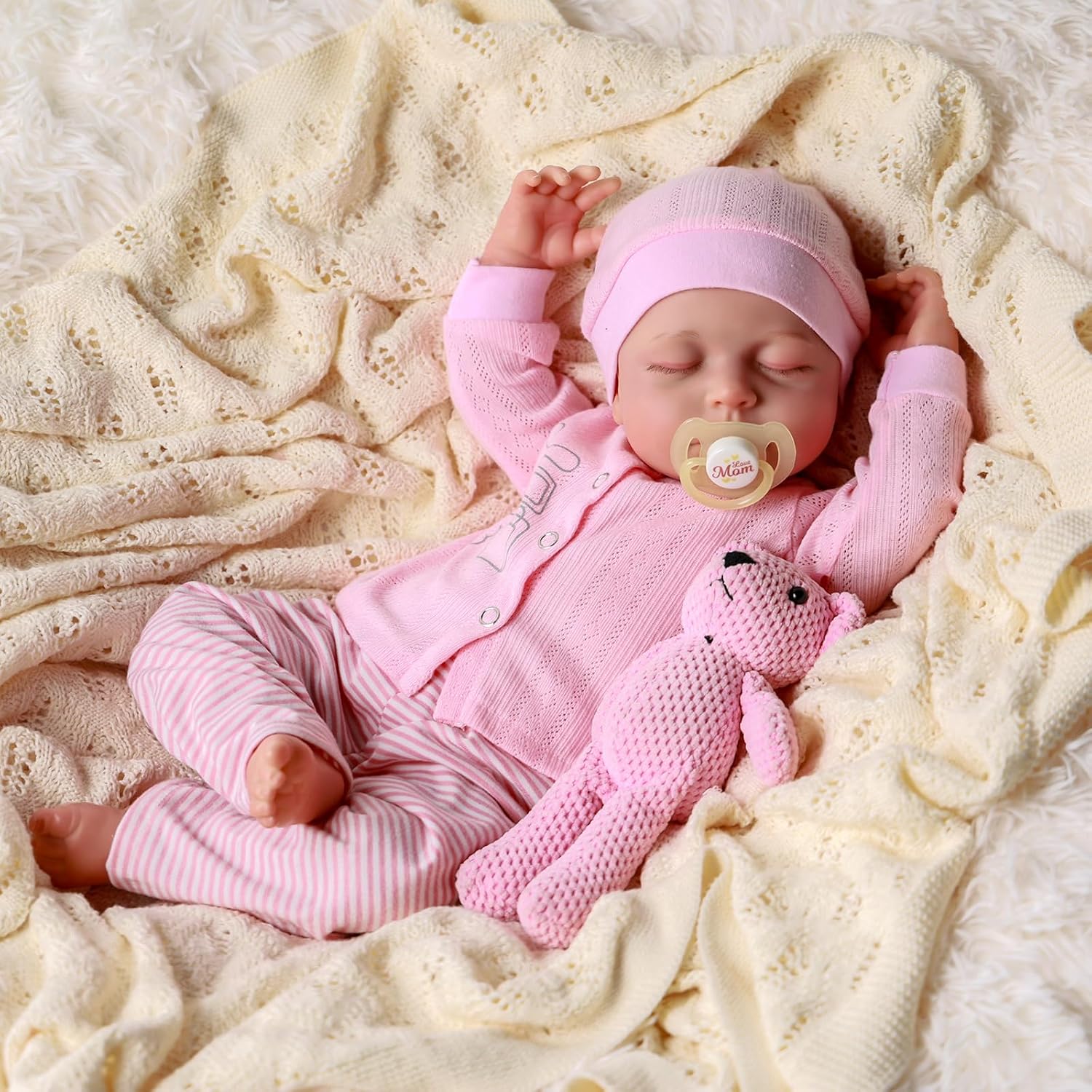 Thumbnail 4 de JIZHI Reborn Doll 17 inch lifelike baby girl doll