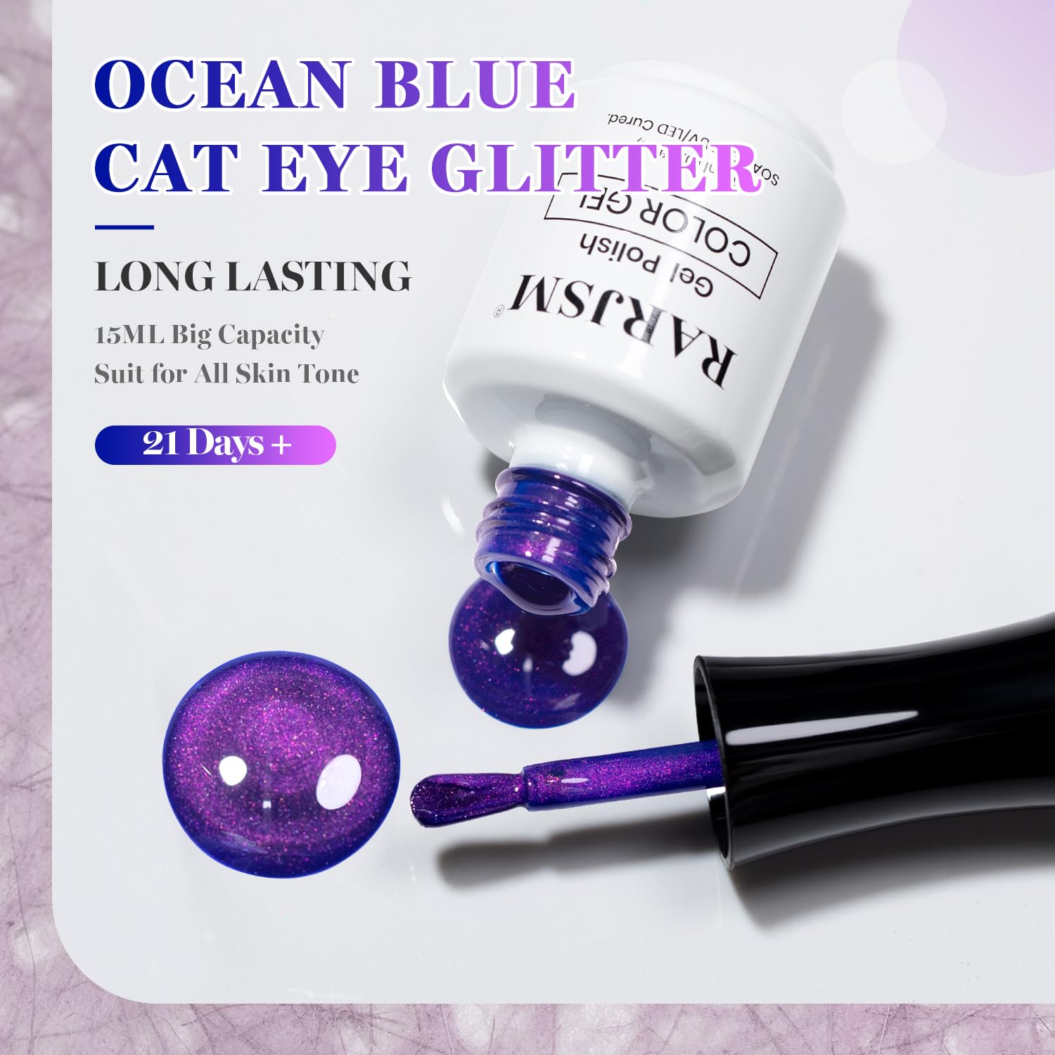 Thumbnail 4 de RARJSM Cat Eye Gel Nail Polish 15ml