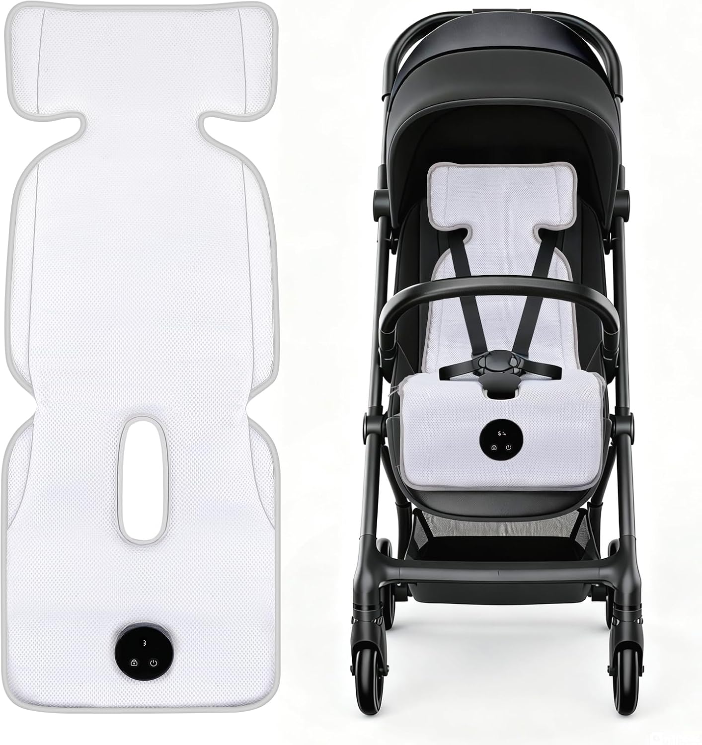 Detalle de Sendowtek Cooling Pad for Baby Pushchair with USB Rechargeable Fan