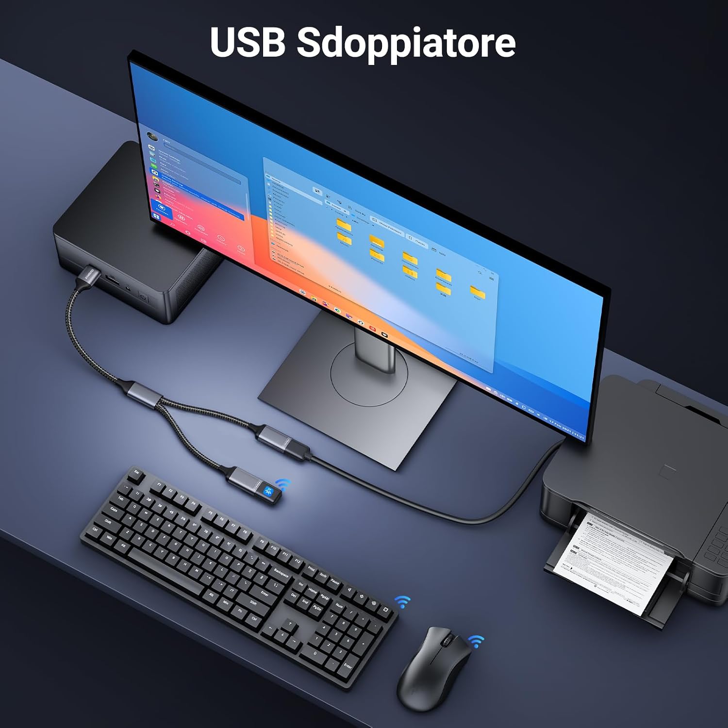 Thumbnail 4 de KiWiBiRD sdoppiatore USB doppio 2 porte