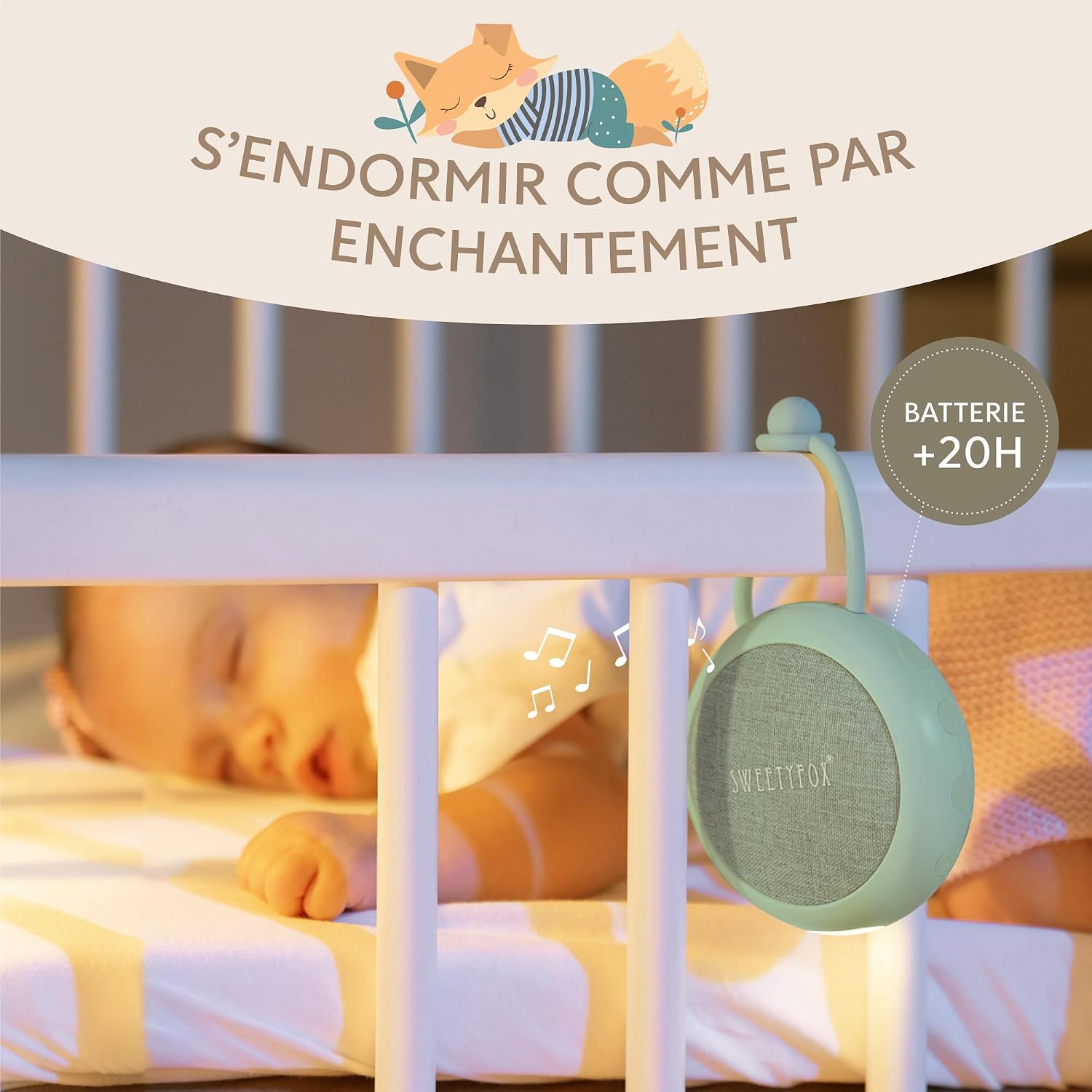 Detalle de Sweety Fox Machine bruit blanc 15 sons