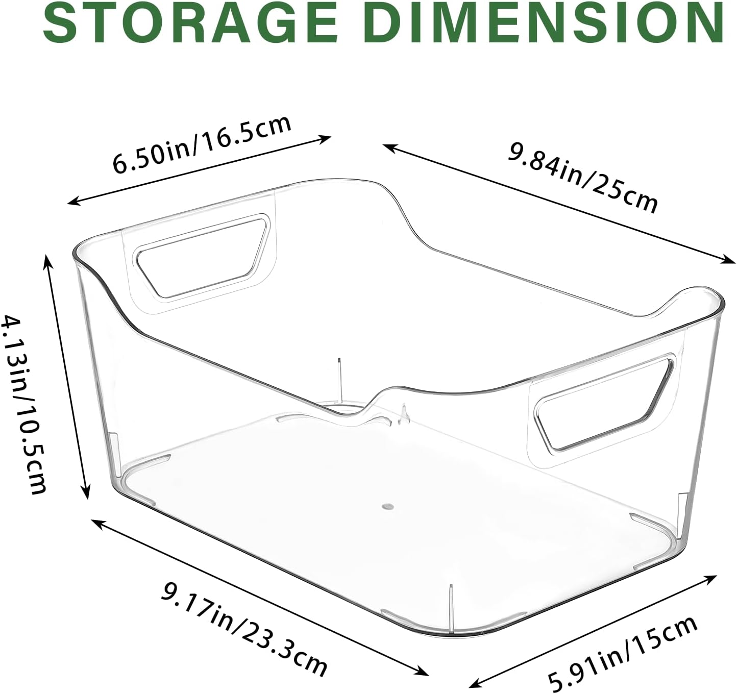 Thumbnail 3 de AntStep 12 Pack Clear Plastic Storage Bins 9.84 in