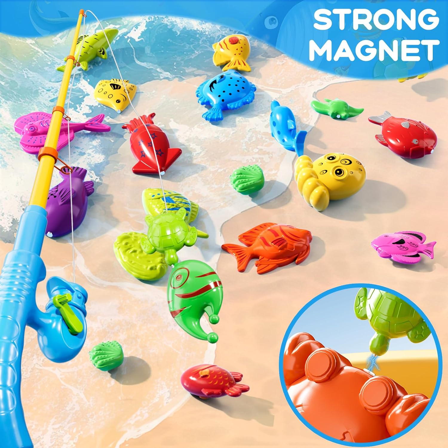 Thumbnail 1 de Magnetic Fishing Game Toys for Kids and Toddlers (Ages 3–8)