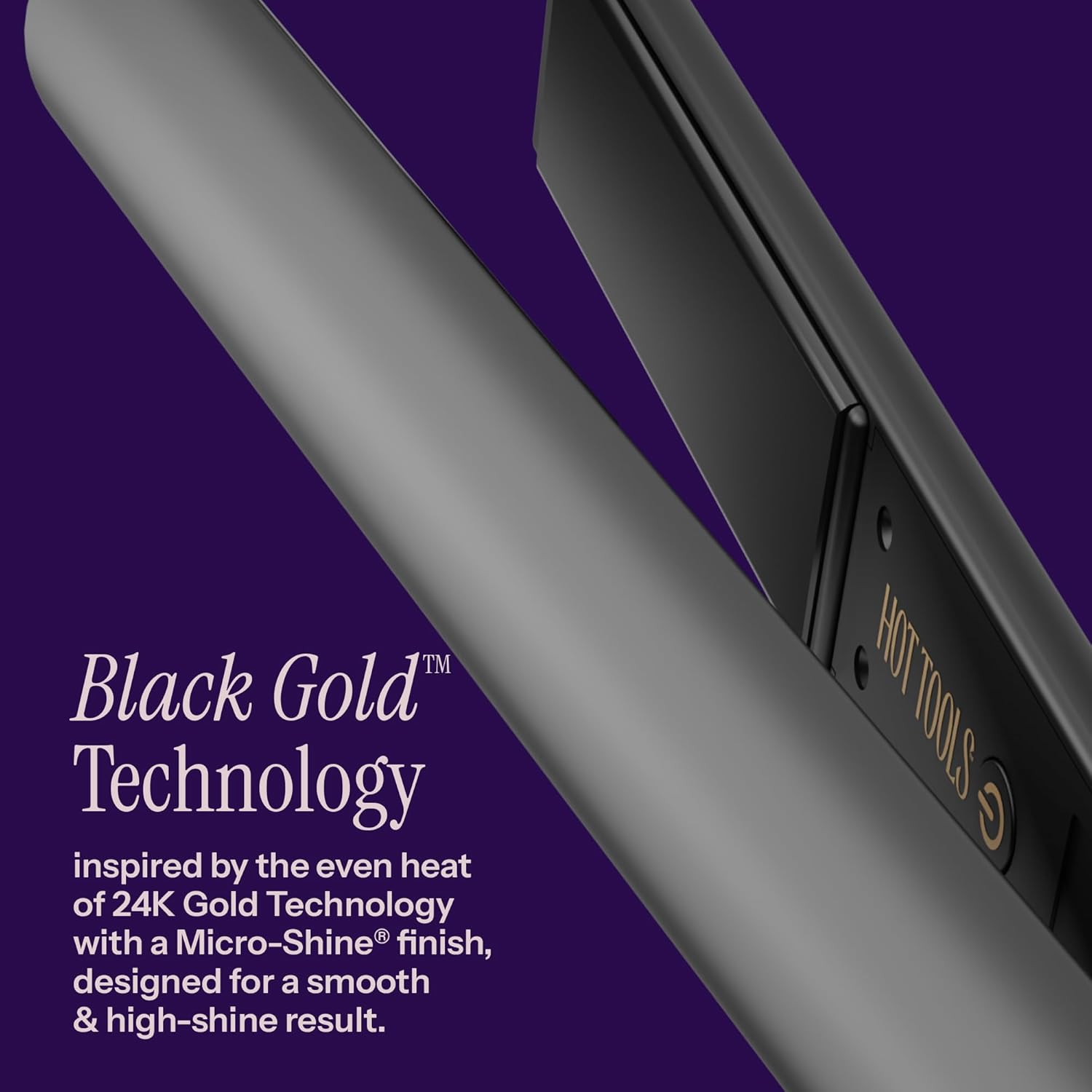 Detalle 2 de HOT TOOLS Black Gold Ionic 1 1/4 Inch Flat Iron