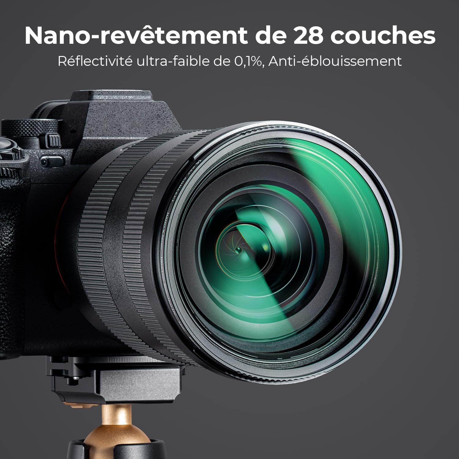 Thumbnail 4 de K&F CONCEPT Ø49mm Filtre UV ultra-faible réflection HD Nano-X MRC — protection et transmission élevée