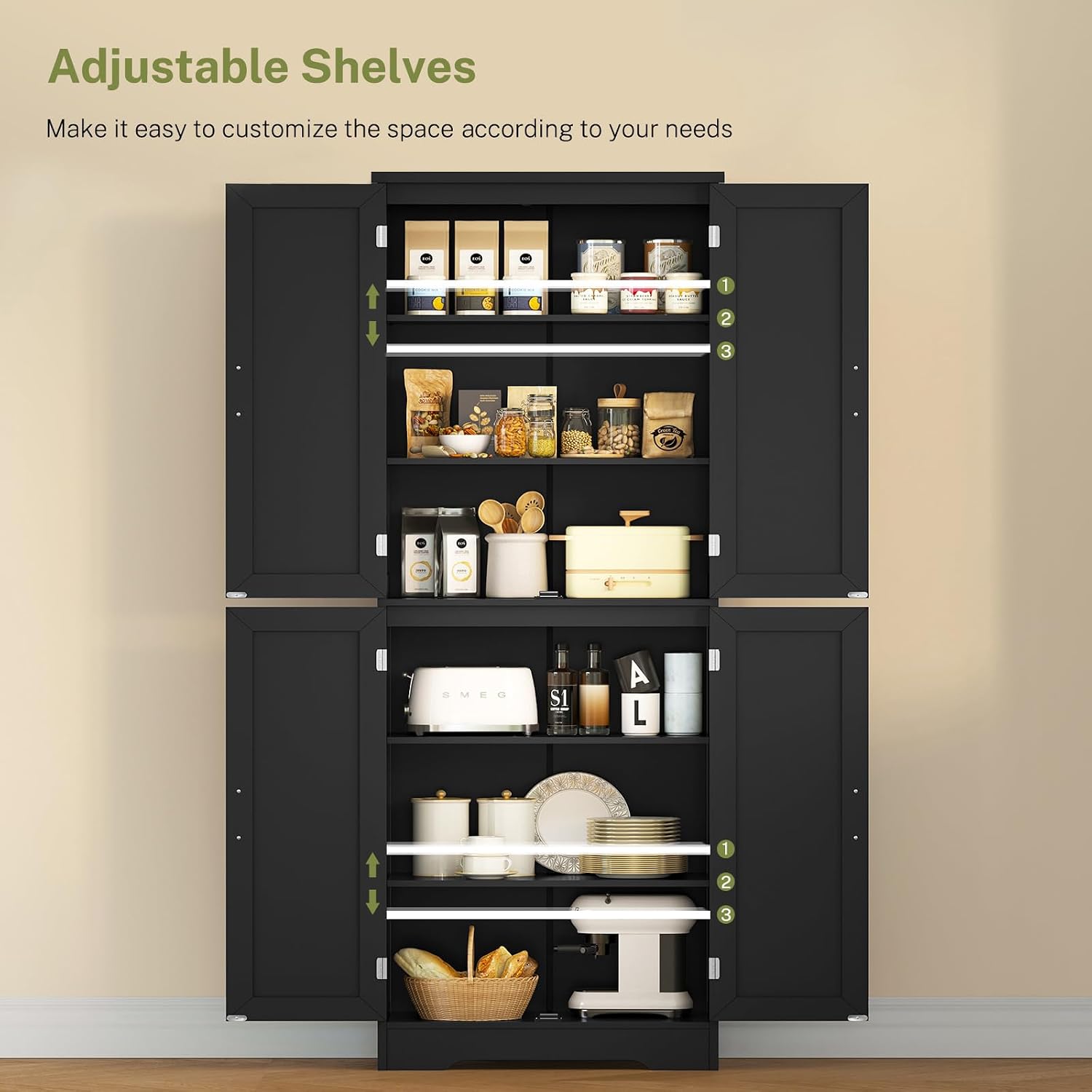 Detalle 1 de TEENFON Storage Cabinet 67-Inch