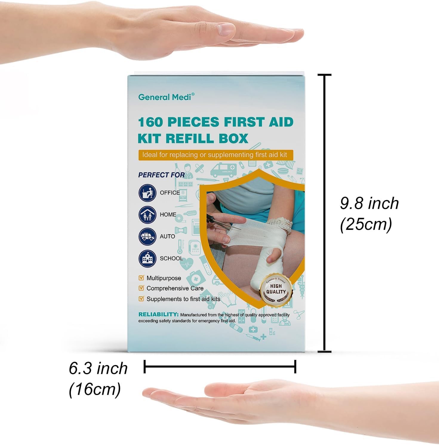 Thumbnail 1 de First aid kit refill 160 piece bag