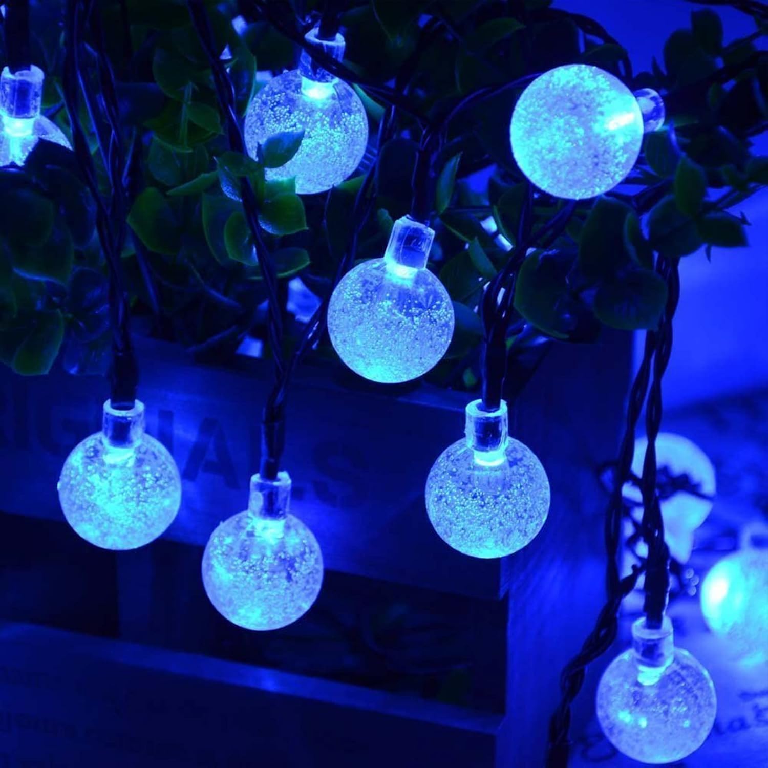 Thumbnail 4 de Lezonic Solar Garden Lights 30LED Fairy Lights with 8 Modes, 5M Copper Wire (Blue) – Outdoor/Indoor Solar String Lights