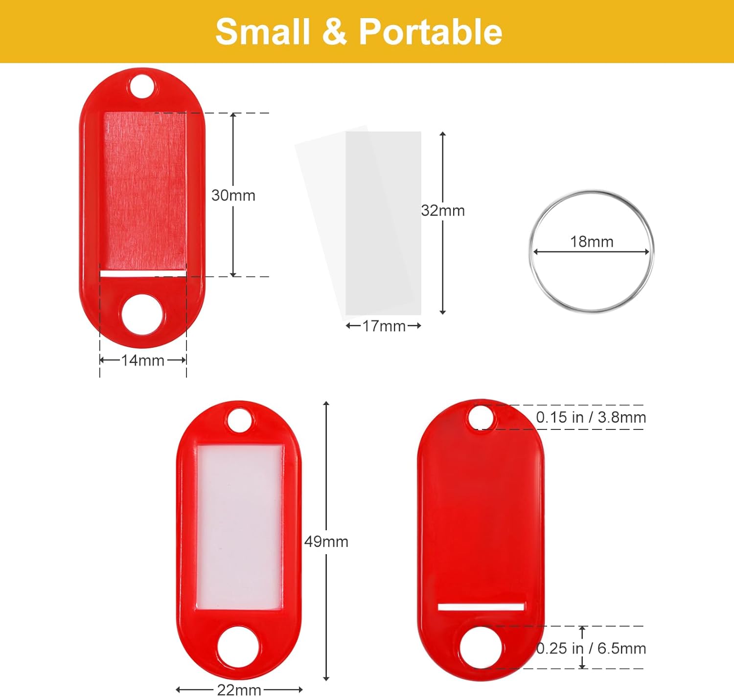 Thumbnail 6 de Coideal Key Tags 60 pack with labels 🧷
