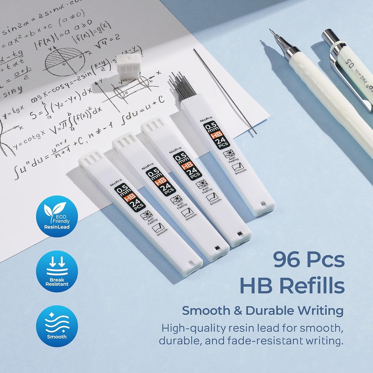 Thumbnail 4 de Nicpro PW2 Mechanical Pencil Set, 0.5mm Pastel Pencils with HB Refills