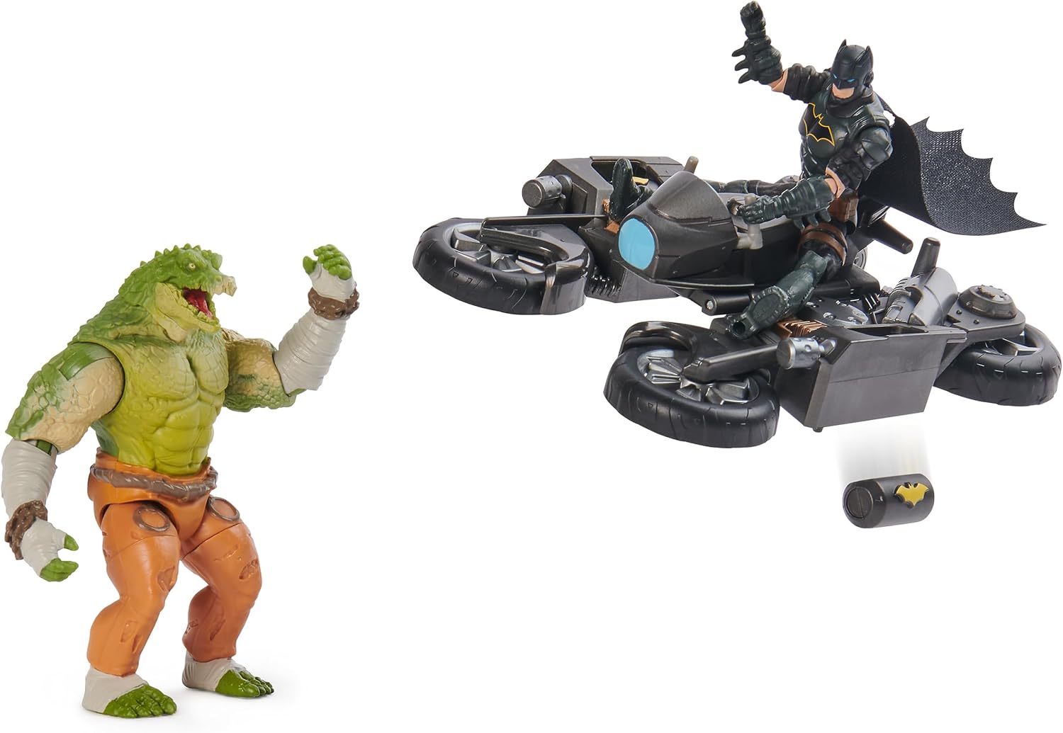 Thumbnail 3 de DC Comics Batman Transforming Batcycle Battle Pack with Exclusive Killer Croc and Batman Figures