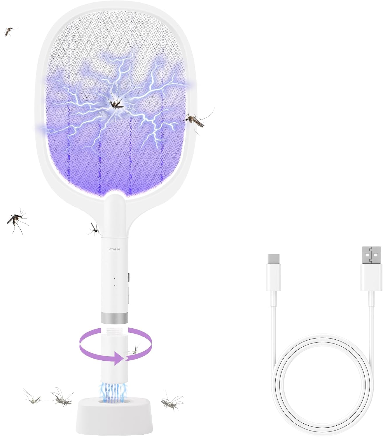 Thumbnail 6 de Electric Fly Swatter Racket 2-Pack