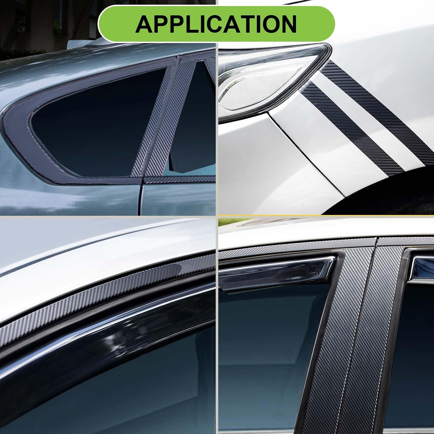 Detalle 2 de Spurtar Carbon Fibre Vinyl Tape 5 cm x 6M – Chrome Black Dry Carbon Fibre Detailing Wrap