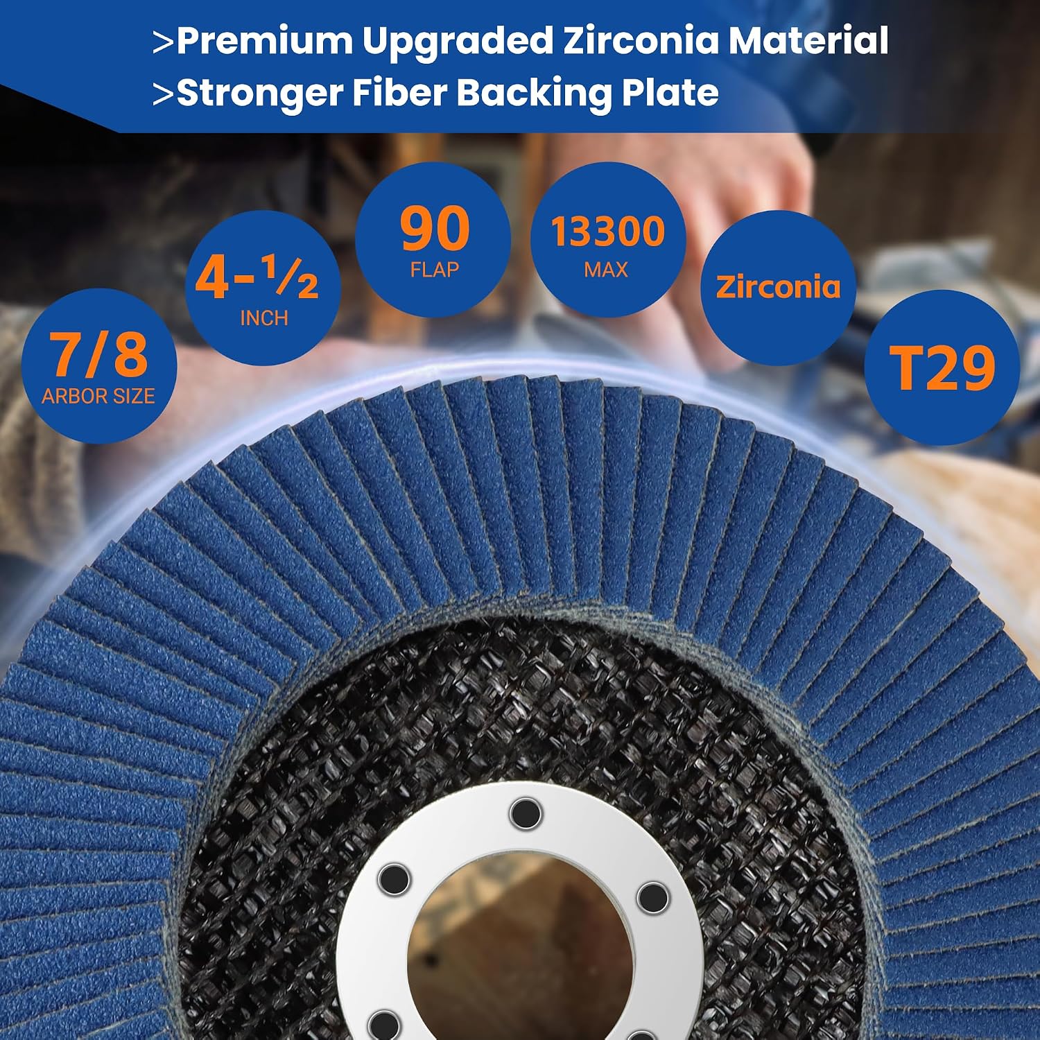 Detalle 2 de ROMON Flap Discs 4.5-Inch