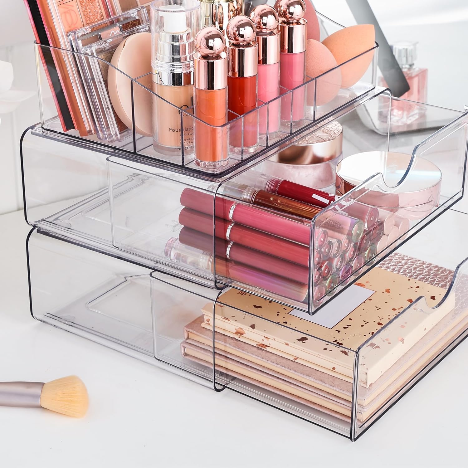 Detalle 2 de Vtopmart 3-Tier Makeup Organizer