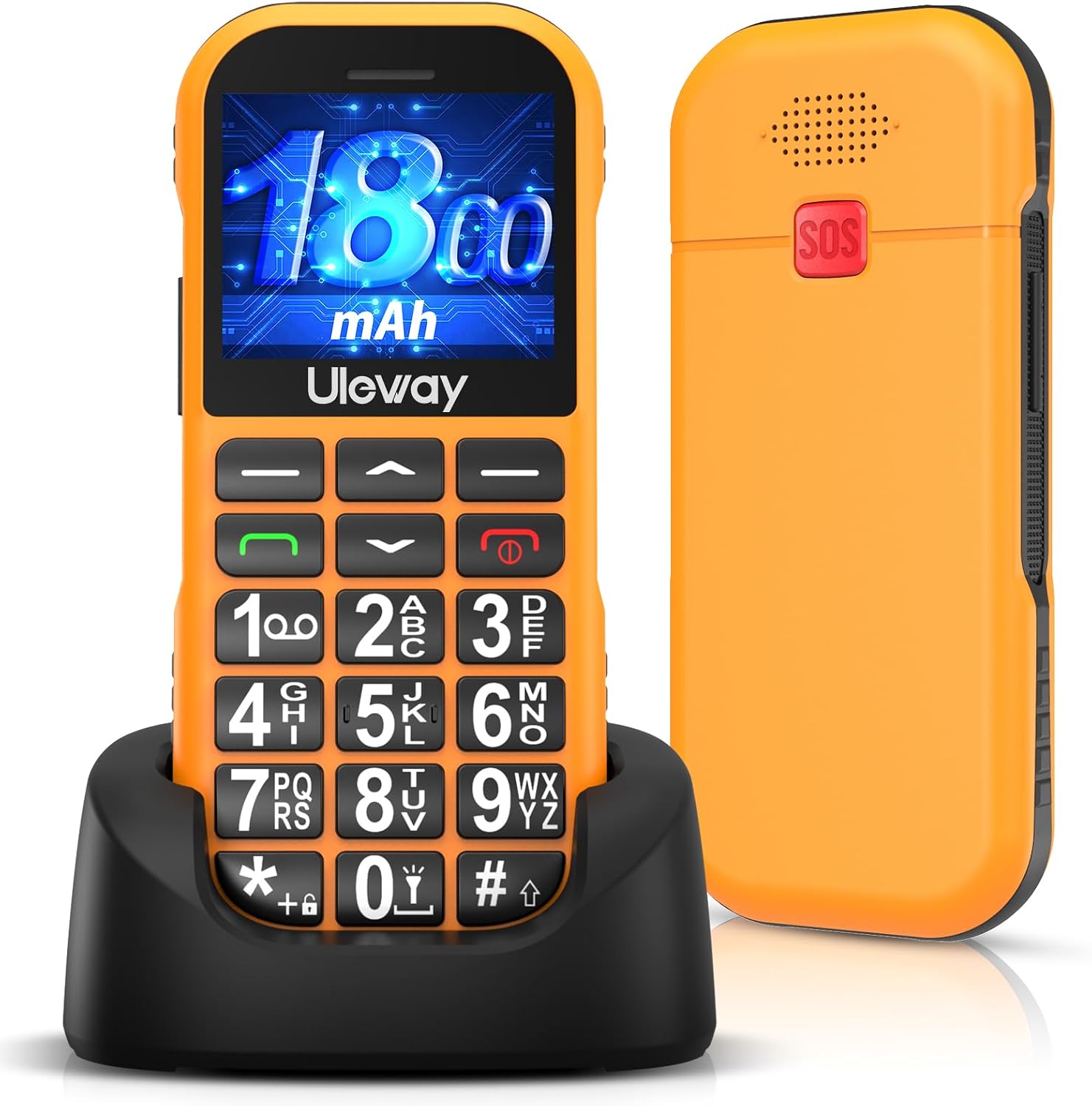 Detalle de Seniorenhandy mit Ladestation 1800 mAh