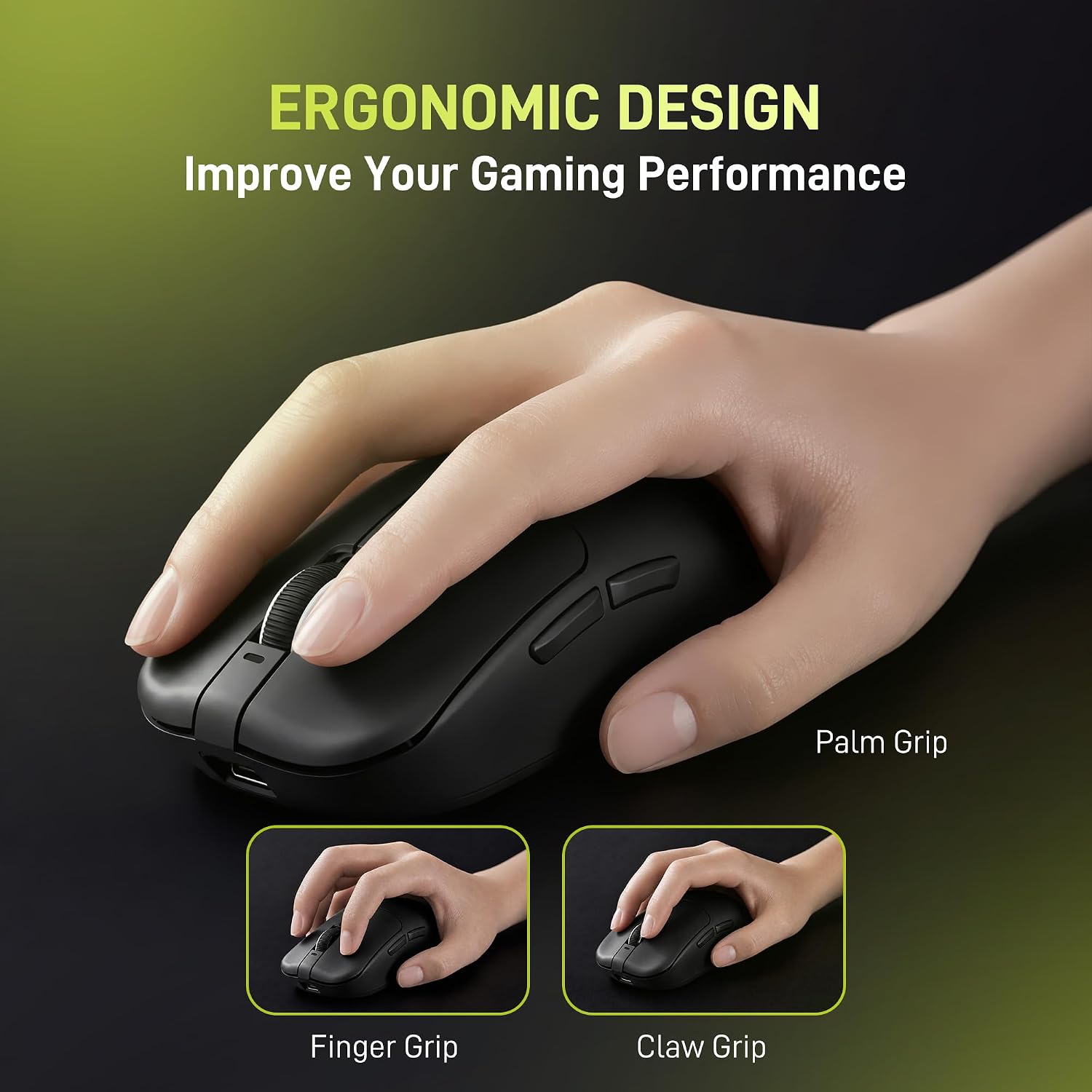 Detalle 2 de VGN Dragonfly F1 Pro Wireless Gaming Mouse (49g) with PAW3395 Sensor