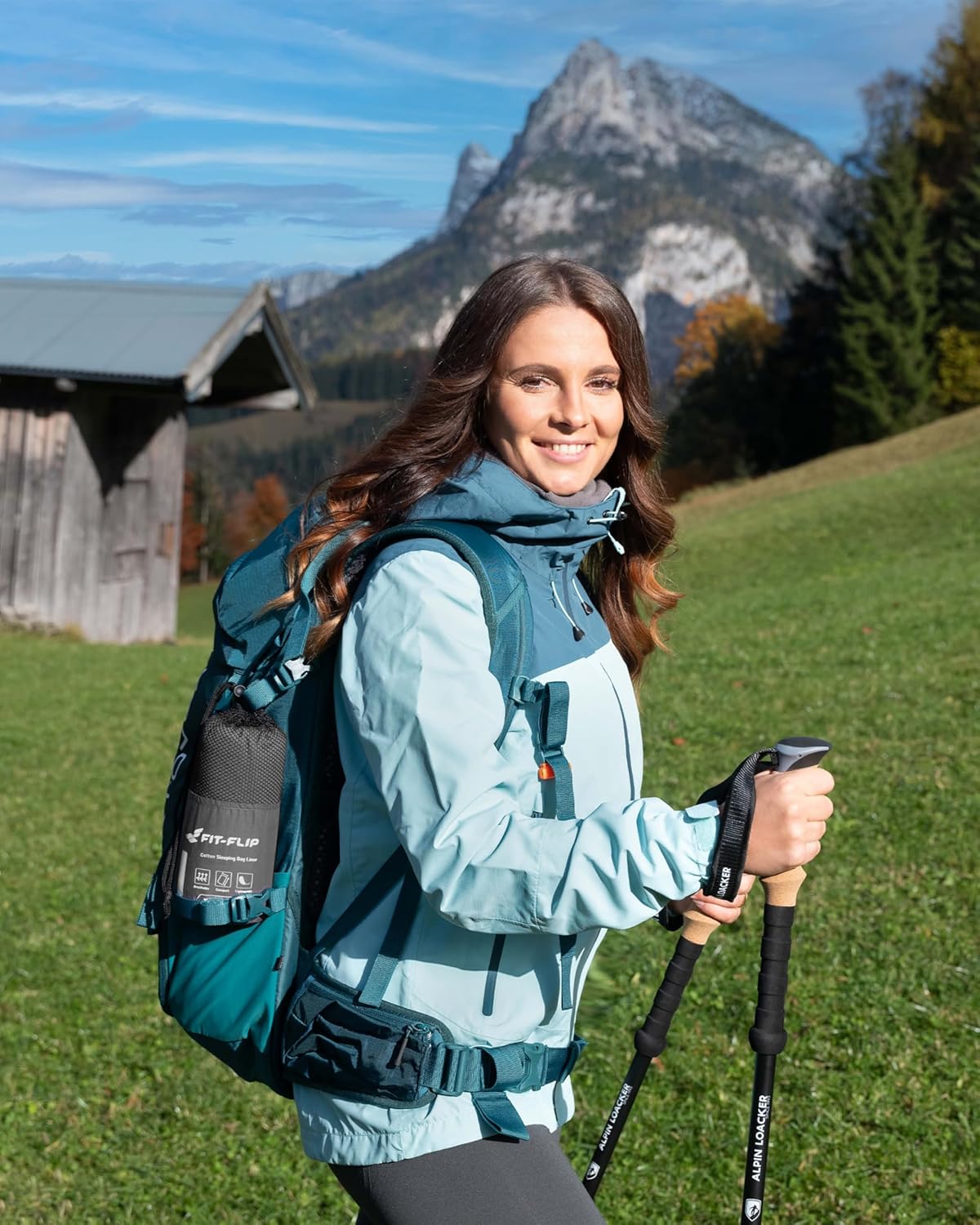 Thumbnail 6 de Fit-Flip Hüttenschlafsack aus Baumwolle oder Mikrofaser – ultraleichter Innenschlafsack mit Kissenfach
