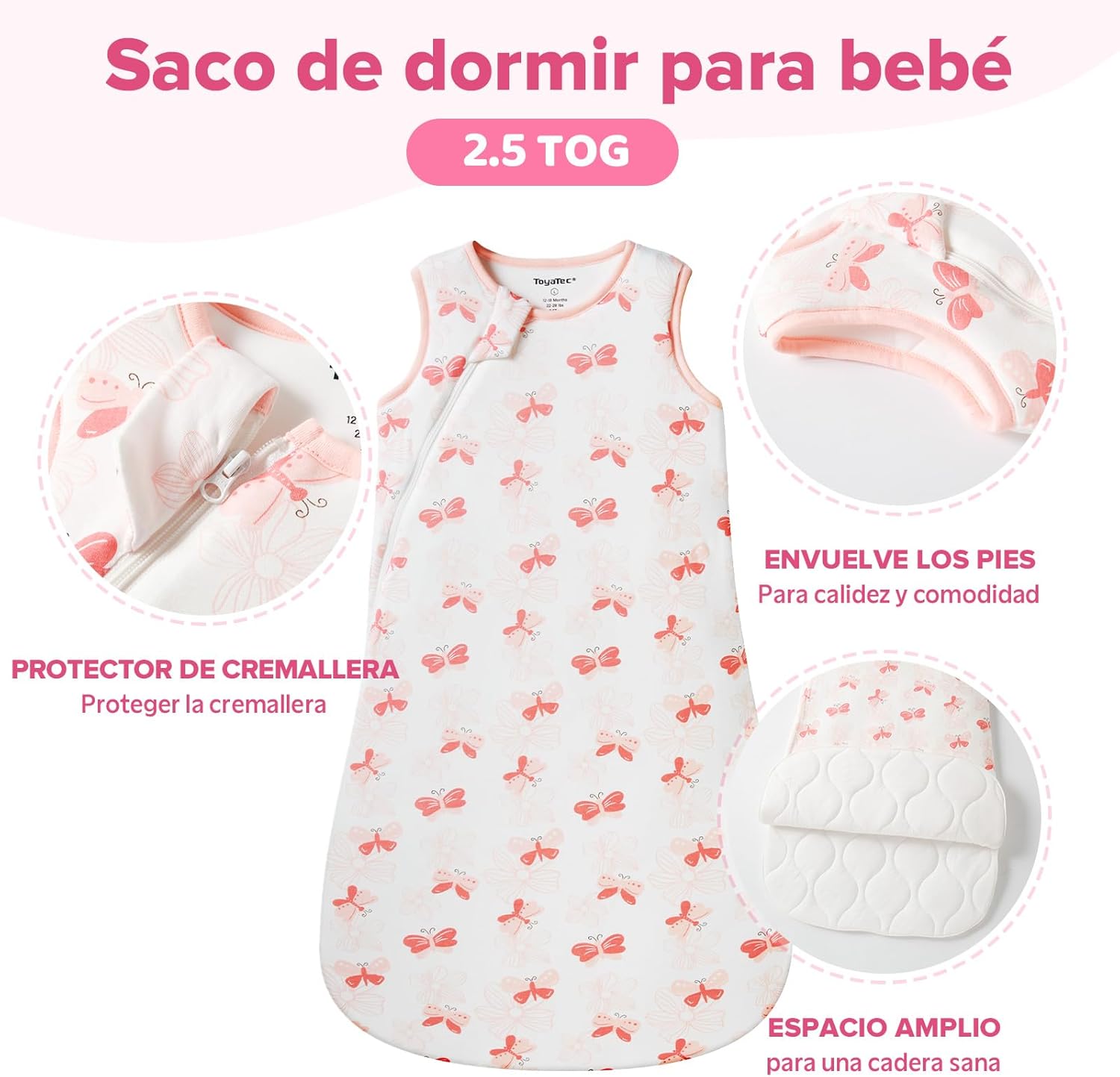 Thumbnail 1 de ToyaTec Saco de Dormir para Bebé 2.5 TOG
