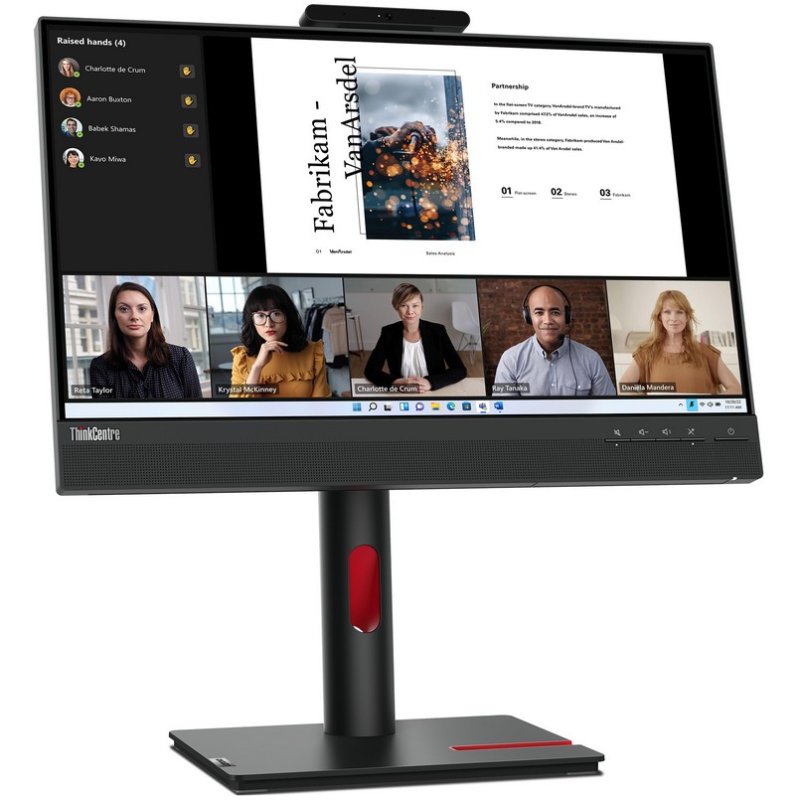Detalle 2 de Monitor Lenovo ThinkCentre Tiny-In-One 22 Gen 5 21.5" IPS FullHD 60Hz con cámara, micrófono y altavoces
