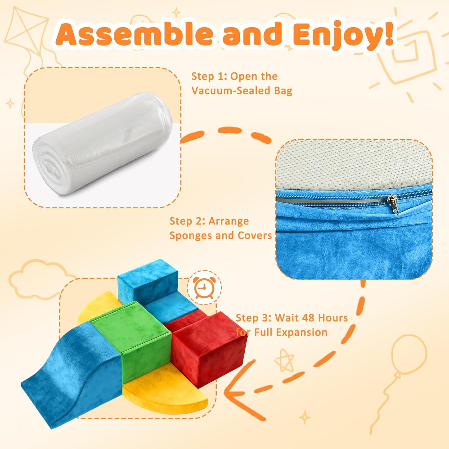 Thumbnail 6 de JWPEHOE 7-Piece Toddler Foam Climbing Toys for Indoor Play