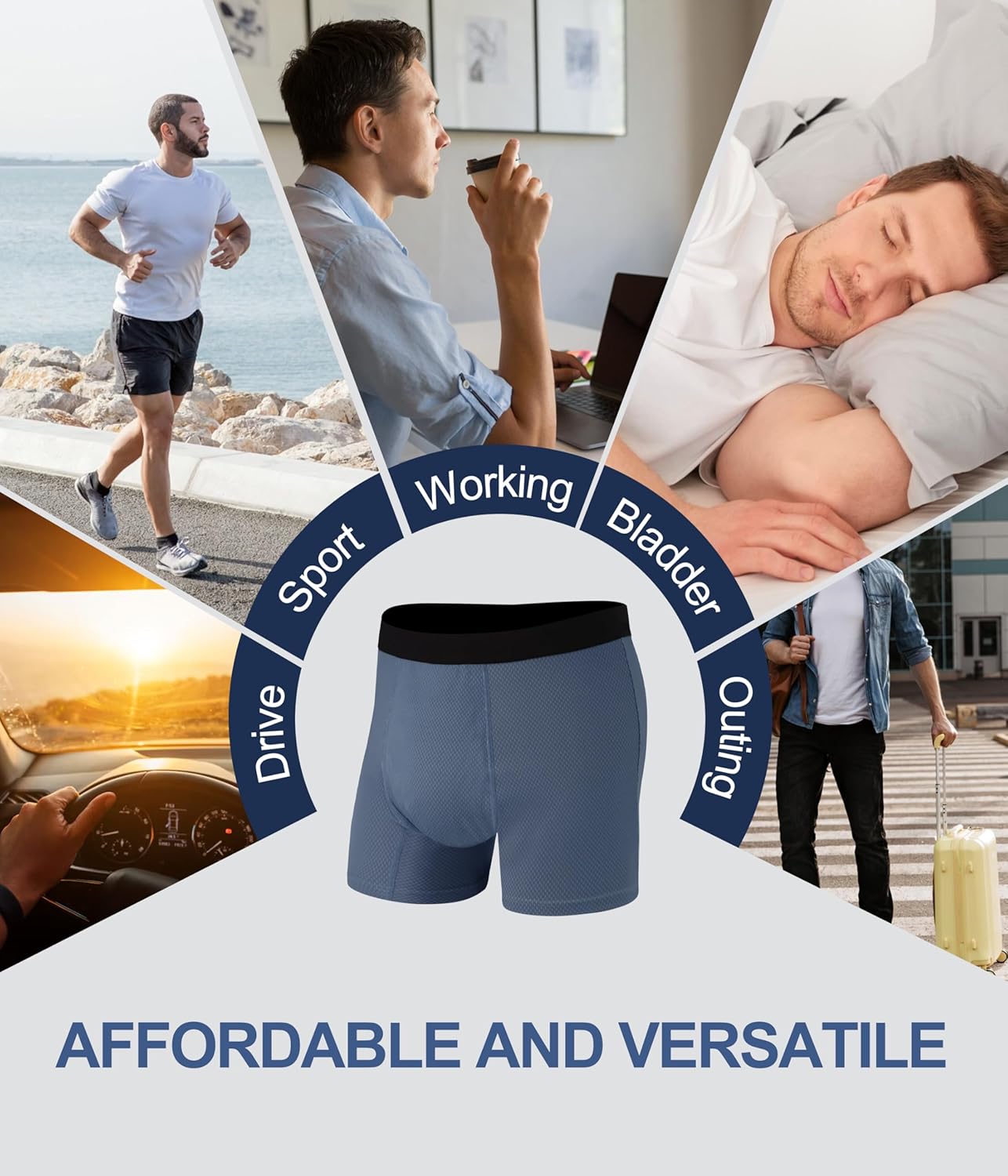 Thumbnail 6 de Men’s incontinence boxer briefs, 3 pack