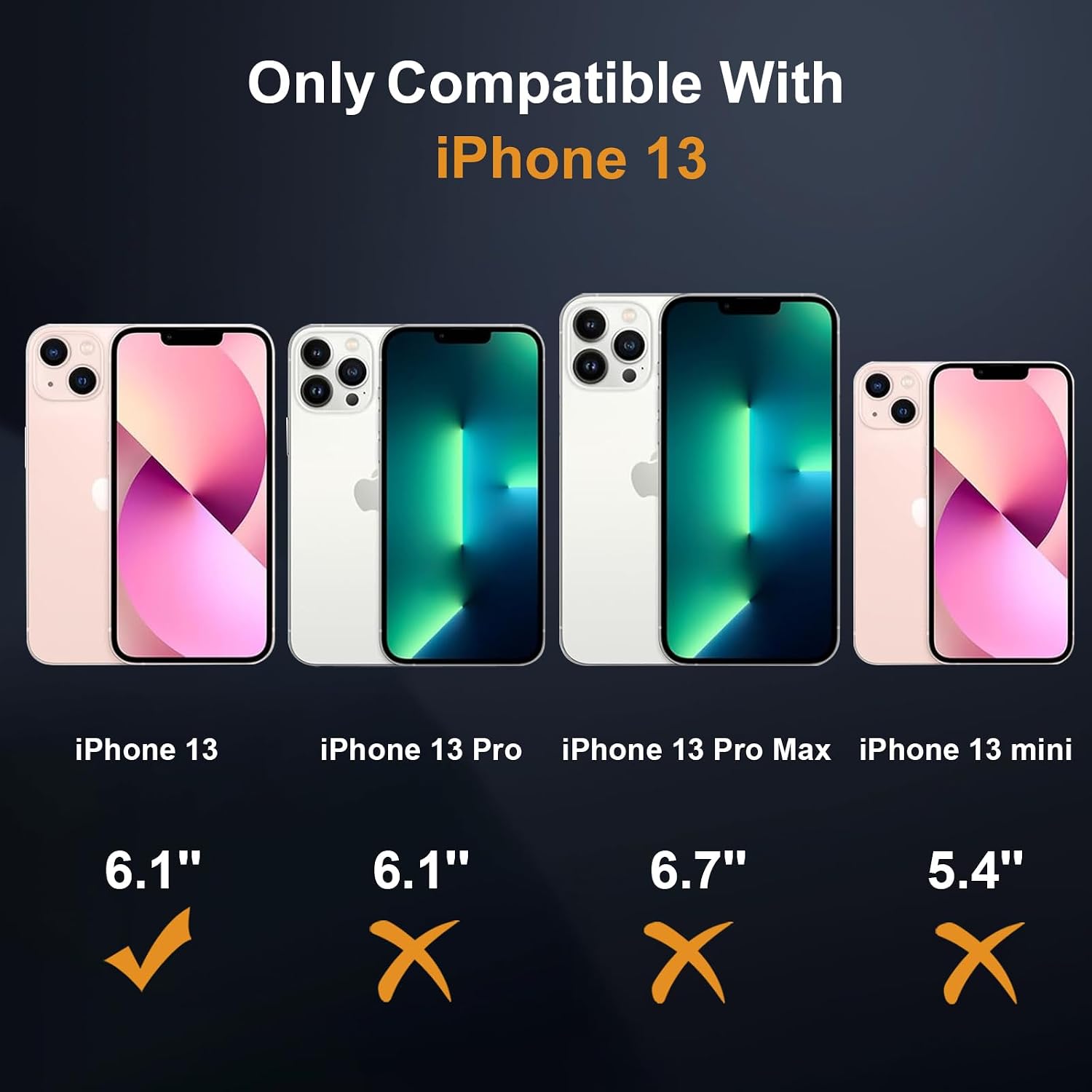 Thumbnail 1 de Coque magnétique jrester pour iPhone 13 avec support + protections écran et caméra (TPU/PC) – Noir