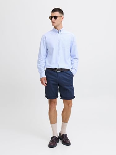 Thumbnail 4 de JACK & JONES Pantalones Cortos Chinos Ajustados para Hombre – Cintura Media, Corte Regular, Azul-2, Talla M