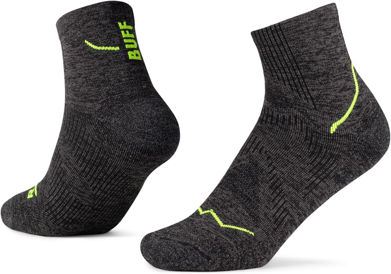 Detalle de BUFF® Chaussettes Dryflx Quarter: séchage rapide et confort pour le running