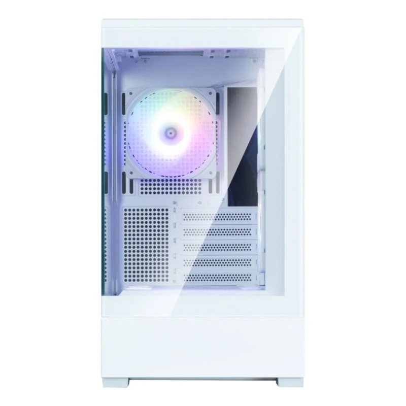 Detalle 2 de Caja Zalman P30 V2 Mini Tower blanca para Micro-ATX/Mini-ITX con ARGB y 3 ventiladores