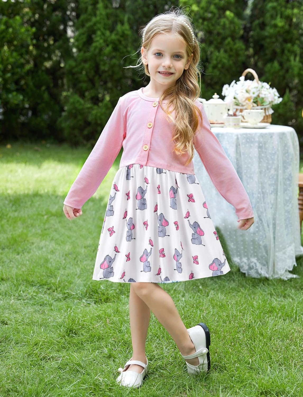 Detalle 2 de PatPat Ensemble robe et cardigan bébé 3-24 mois