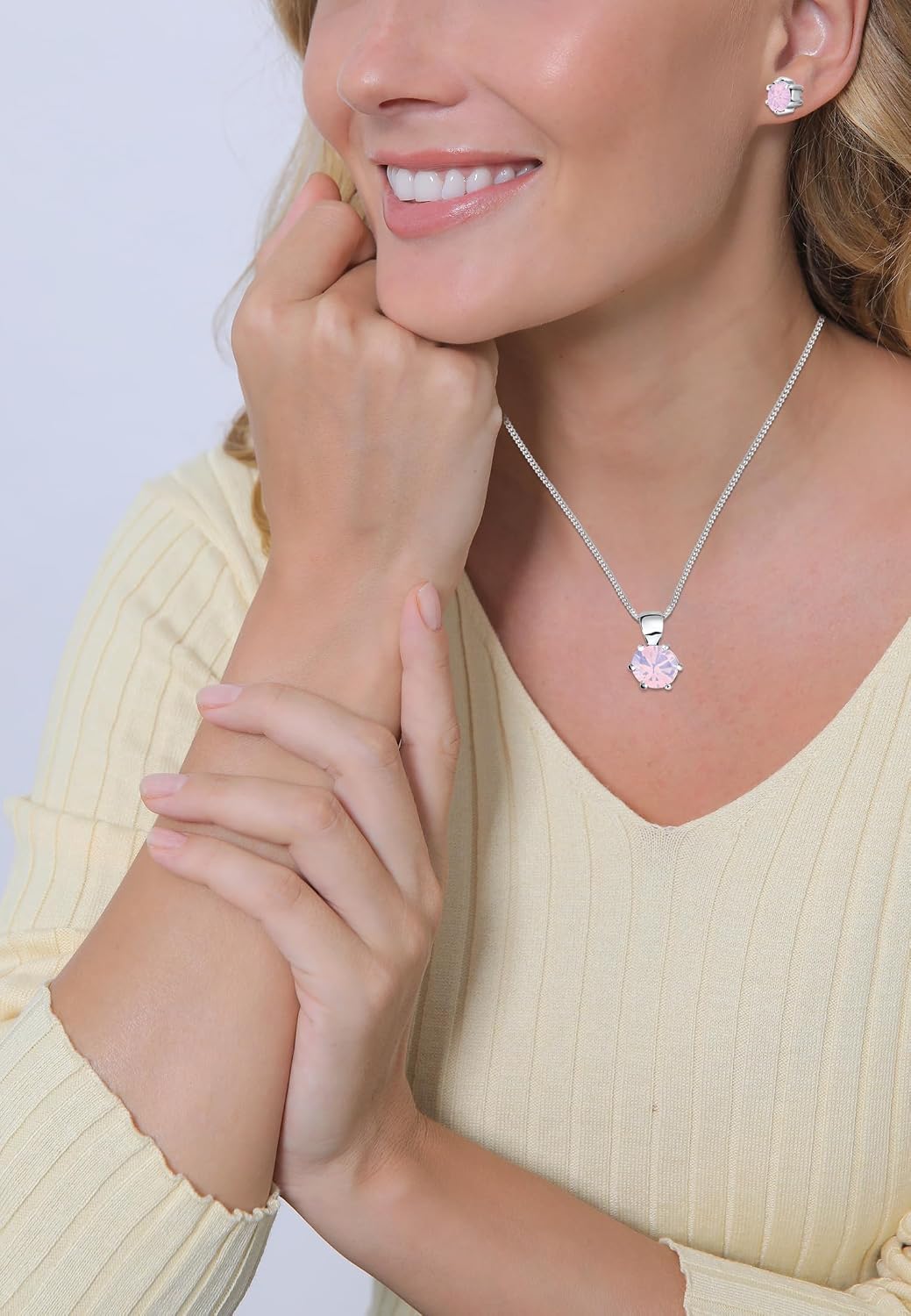 Thumbnail 4 de Elli Schmuckset Damen Basic Kristalle 925 Silber