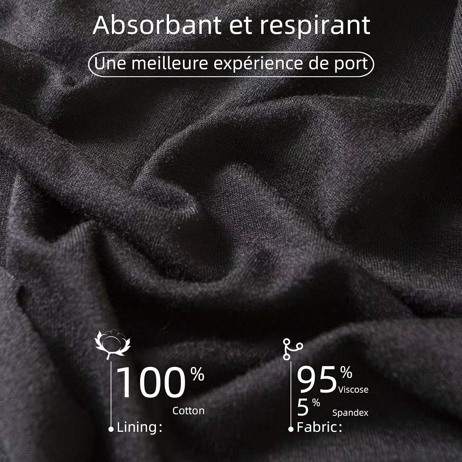 Thumbnail 6 de FOTOOL Culotte Menstruelle Absorbante – Solution réutilisable en coton pour flux léger à abondant